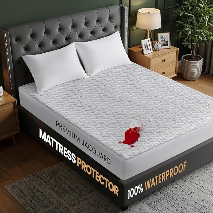 Utopia Bedding Waterproof Mattress Protector Queen Size, Premium 3D Air Soft - Image 2