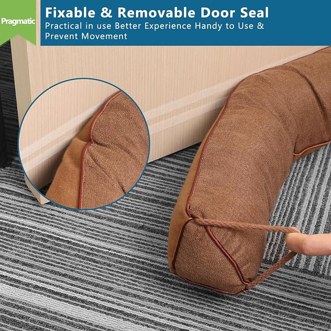 Triangle Under Door Draft Stopper 36 inch Weighted Draft Blocker Bottom Seal - Image 4