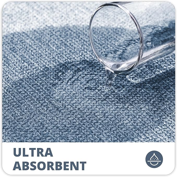 Bath Mat, Ultra Thin Bathroom Rugs, Rubber Bath Mats - Image 3