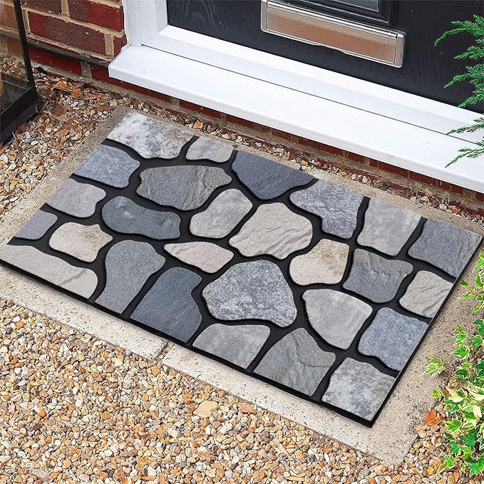 CHICHIC Welcome Door Mat 18X 30 Inch Front Doormat Outdoors - Image 7