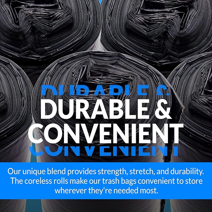 Reli. 16-25 Gallon Trash Bags | 500 Bags | Black | Home, Kitchen | Strong | - Image 3