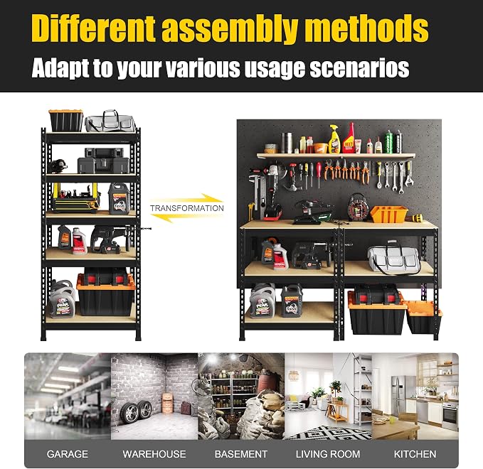 PrimeZone 32"W x 16"D x 63" H Storage Shelves - Image 7