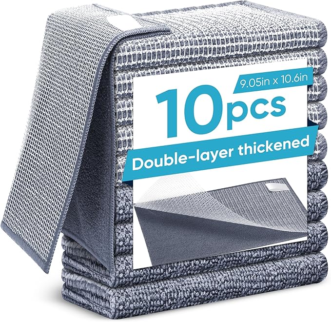 Forggon10 Pcs New Upgrade 2-Layer Non Scratch Wire Dishcloth, Wire Dishwashing by Unknown