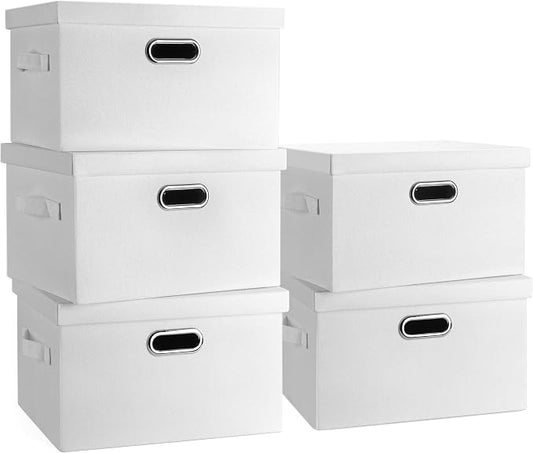 Medium 15" 21 Quart Collapsible Stackable Storage Bins by GraciadecoStorage