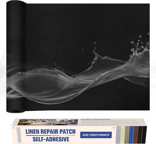 KING MOUNTAIN Linen Repair Patches, Self-Adhesive Linen Fabric Patches by ForABetterHomeLife