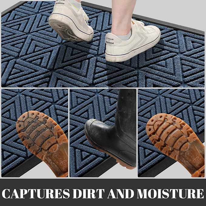 Yimobra Extra Large Door Mat 60x32, All-Weather Waterproof Non-Slip Welcome - Image 6