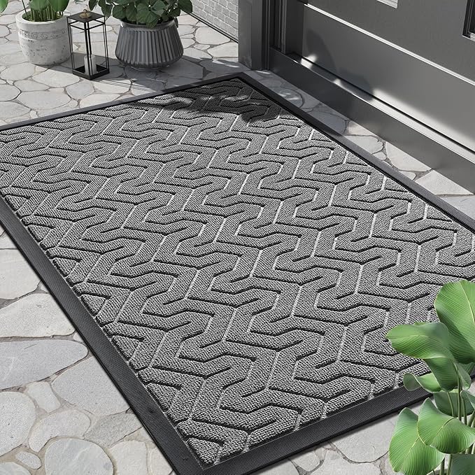 Yimobra Front Door Mat Outside Entrance 29.5x17, Waterproof Heavy Duty Outdoor by Yimobra