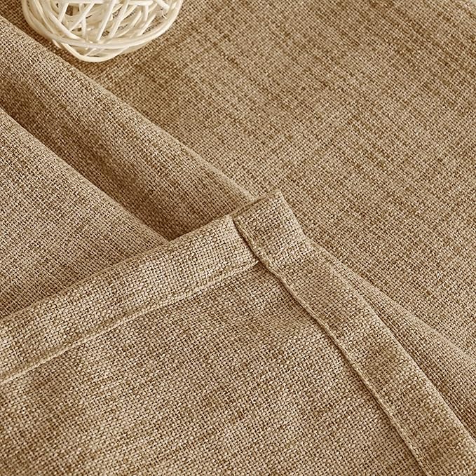YoungsTex Toffee Linen Curtains 63 Inch Length - Image 9
