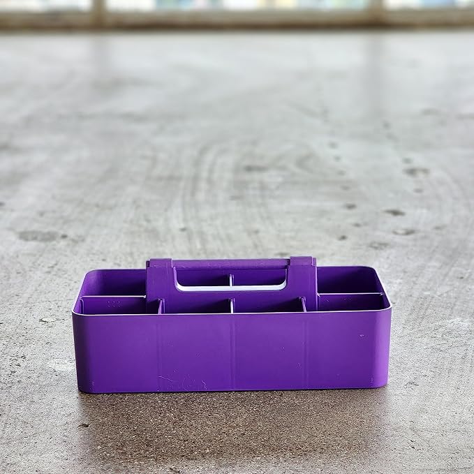 2 PACK Portable DIY 8 Dividers Durable Plastic Tote Tool & Supply Cleaning Caddy - Image 7