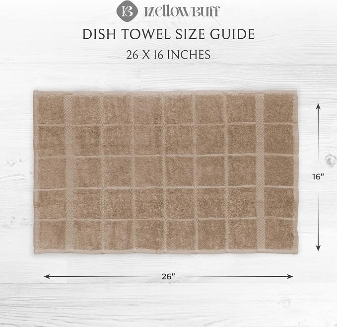 100% Cotton Terry Dish Cloth & Dish Towel, 6 Pack, Super Soft and Absorbent - Image 6