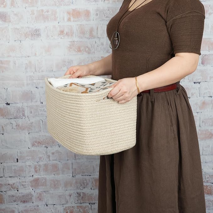 Rope storage Basket Bins Woven Basket - Image 2