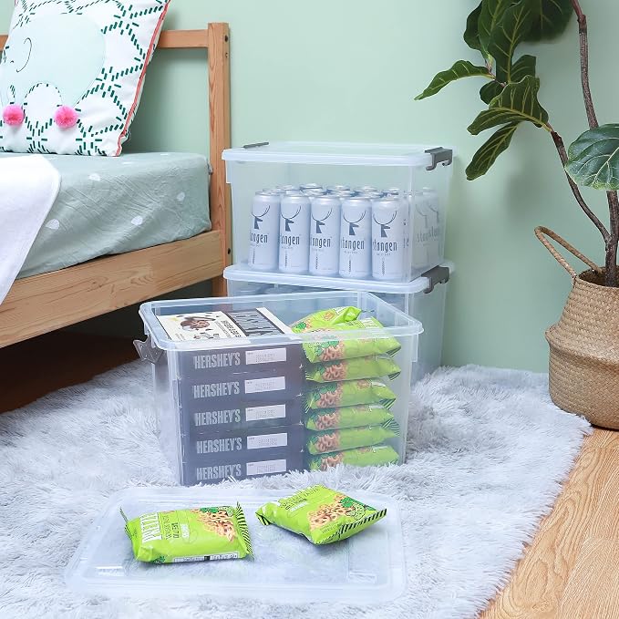 Citylife 32 QT Plastic Storage Bins - Image 5