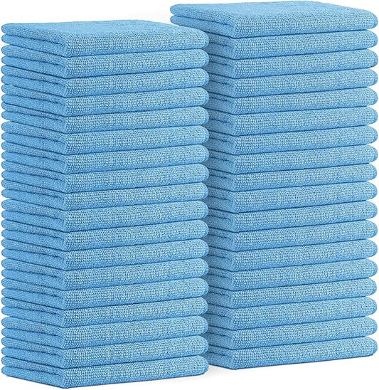 Avalon Towels Microfiber Cleaning Cloths Size 16" x 16", Highly Absorbent by AvalonTowels