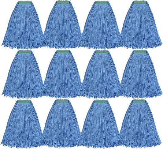 Matthew Cleaning 20oz 12Pack Cotton Floor Mop, Cotton Looped-Open String Heavy by MATTHEWCLEANINGPRODUCTS