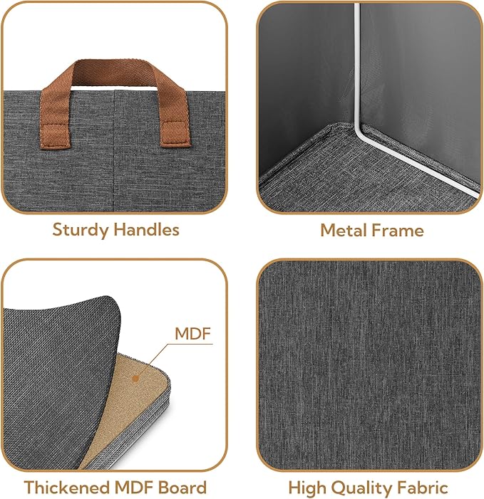 GRANNY SAYS Closet Storage Baskets, Collapsible Fabric Storage Bins - Image 4