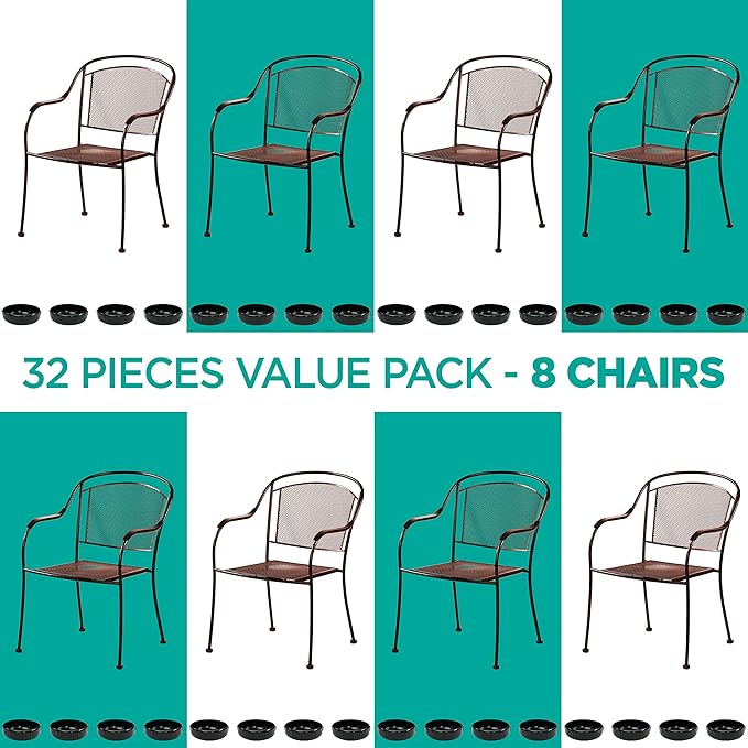 Wrought Iron Patio Furniture Feet Caps - Image 5