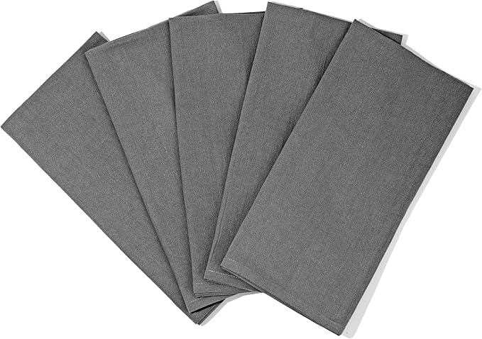 Gray Flour Sack Tea Towels by OrganicCottonMart