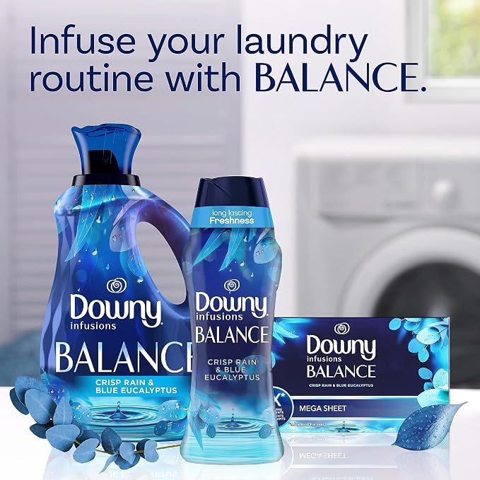 Downy Infusions In-Wash Laundry Scent Booster Beads, Crisp Rain and Blue - Image 8