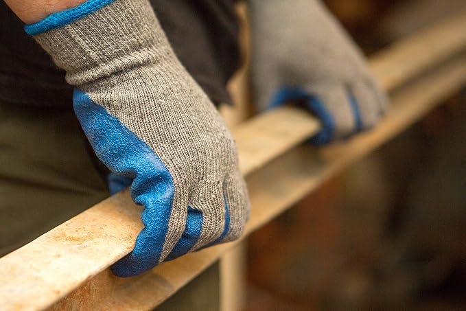 G & F Products - 3100S 12 Pairs Small Rubber Latex Double Coated Work Gloves - Image 4