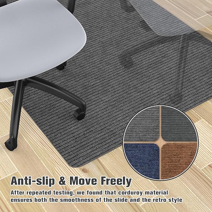 Placoot Desk Chair Mat for Hardwood Floor & Tile 55"x35" Office Chair Mat for - Image 2