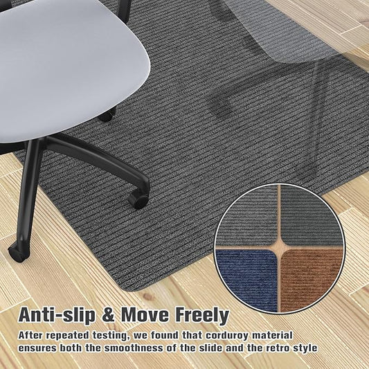 Placoot Desk Chair Mat for Hardwood Floor & Tile 55"x35" Office Chair Mat for - Image 2