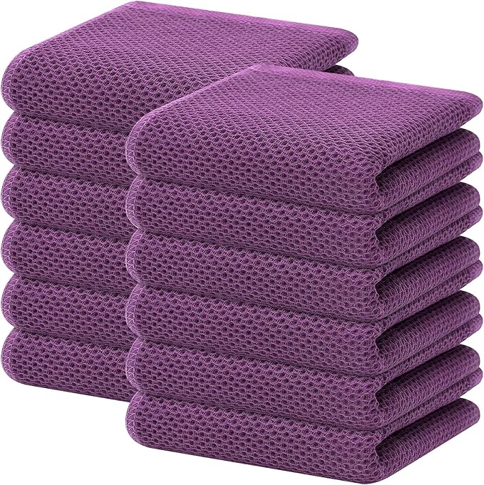 Homaxy 100% Cotton Waffle Weave Kitchen Dish Towels, Ultra Soft Absorbent Quick by Homaxy