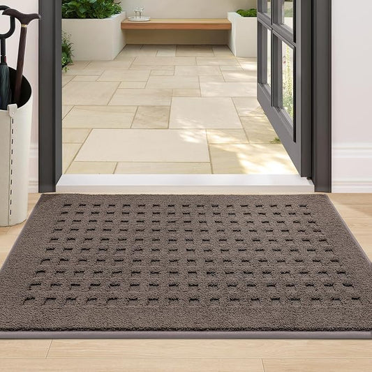 BEQHAUSE Waffle Door Mats Indoor 24"x36", Dog Mat by BEQHAUSE