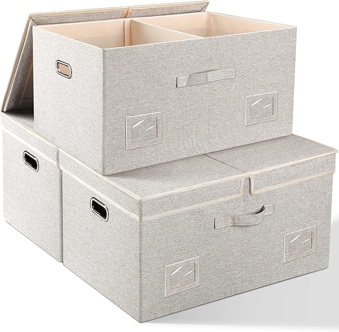 75 Quarts Extra Large Decorative Storage Bins by GraciadecoStorage