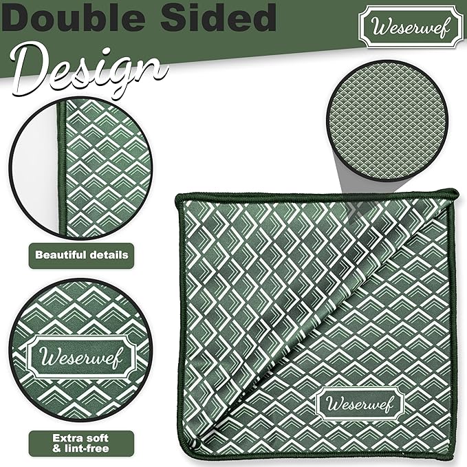 WESERWEF Design Microfiber Glasses Cleaning Cloth – Premium Cleaning Cloth - Image 3