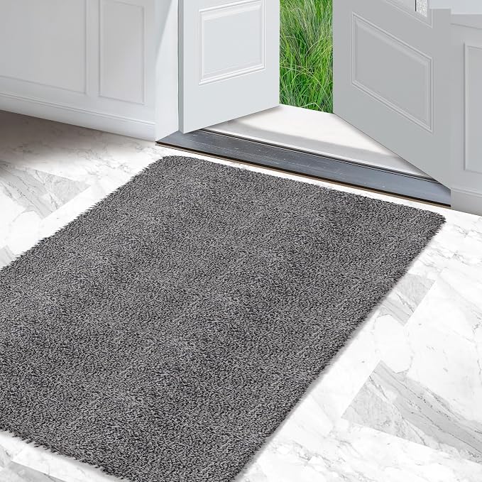 Premium Microfiber Indoor Door Mat – 36"x60" Washable Entry Mat, Waterproof by RugMast