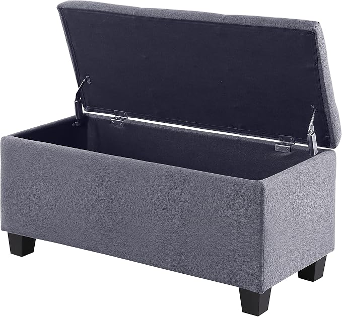 Hinged Storage Ottoman Set of 3 - Image 9