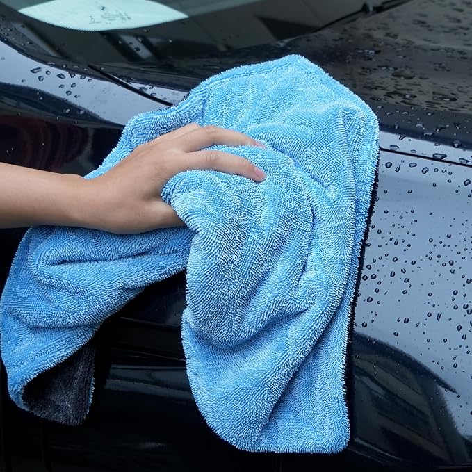 Greenfound Microfiber Towel for Cars, 1000GSM Car Drying Towel, Double Twist - Image 6