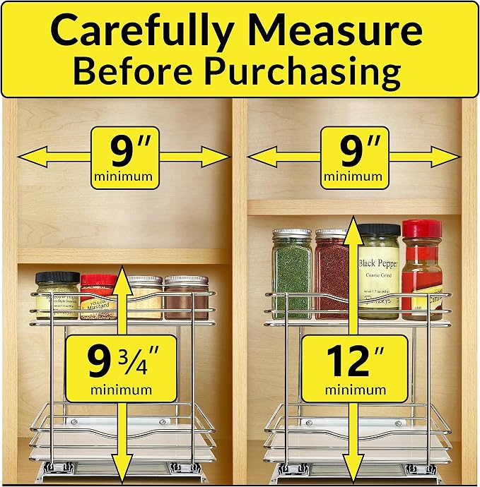 LYNK PROFESSIONAL® Pull Out Spice Rack Organizer - Image 4