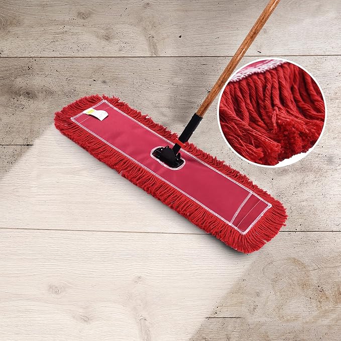 Matthew Cleaning 24'' Industrial Strength Cotton Dust Mop Refill Washable - Image 7