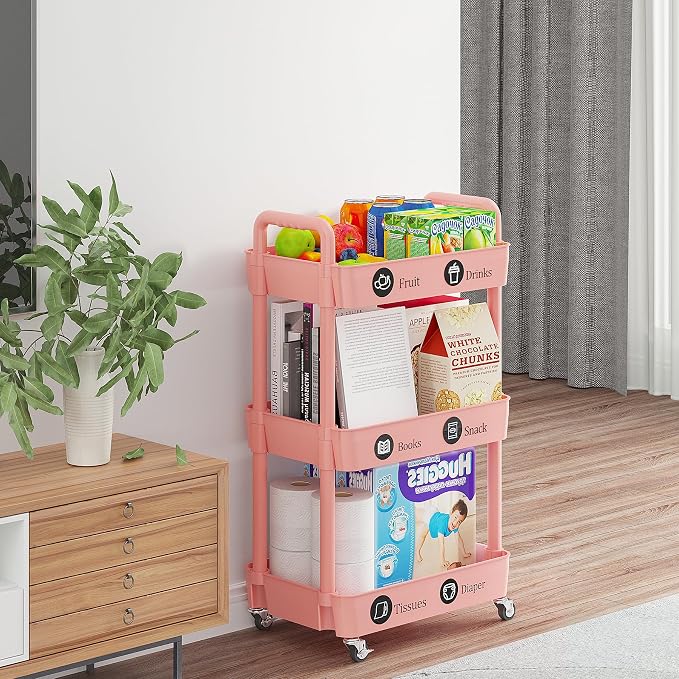 Laiensia 3-Tier Rolling Cart - Image 3