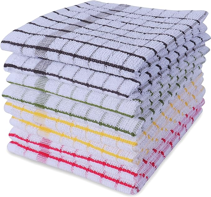 AMOUR INFINI Kitchen Dish Cloths Set of 8 by AmourInfini