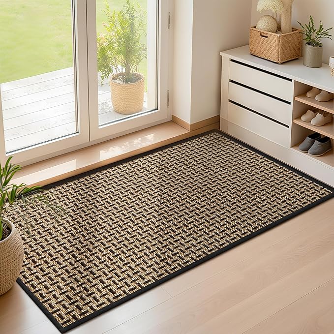 LEKEEPGO Door Mat Indoor Entrance 24"x47", Absorbent Indoor Door Mat Large by LEKEEPGO