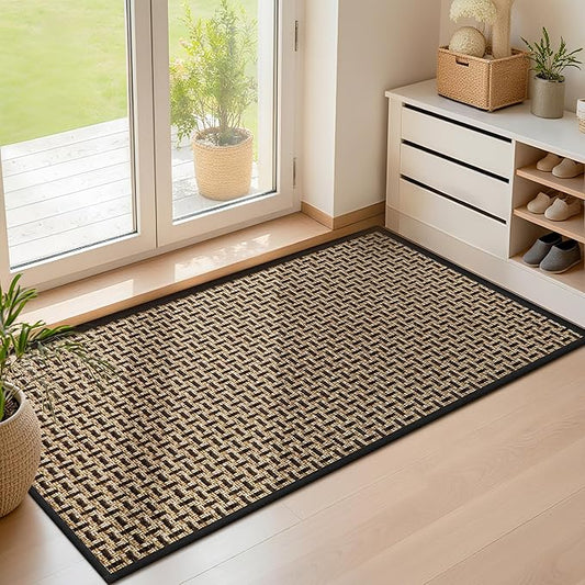 LEKEEPGO Door Mat Indoor Entrance 24"x47", Absorbent Indoor Door Mat Large by LEKEEPGO