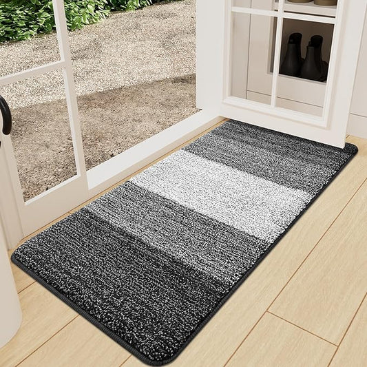 Kitinjoy Indoor Outdoor Door Mat, 59x24 Non-Slip Absorbent Dirt Trapper by Kitinjoy
