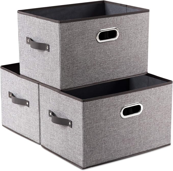 PRANDOM Larger Collapsible Storage Bins by Prandom
