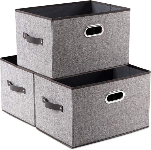PRANDOM Larger Collapsible Storage Bins by Prandom