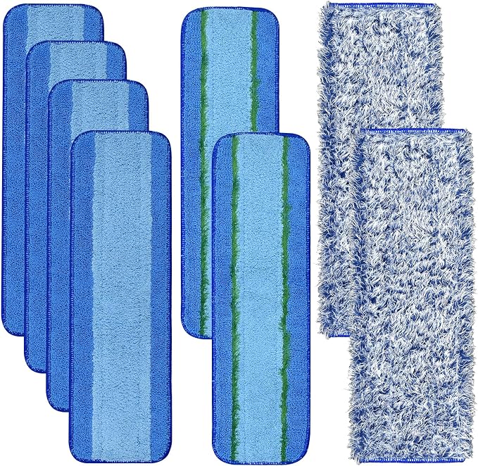 8 Pack Microfiber Cleaning Pad for Bona Mop Hardwood & Hard Surface Floors Dry by DLAIMI