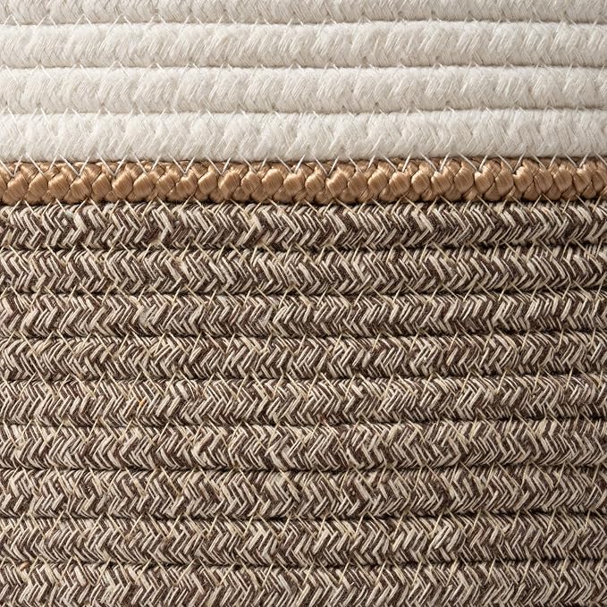 LA JOLIE MUSE Woven Basket Rope Storage Baskets - Image 6