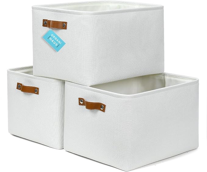OrganiHaus Extra Large Fabric Storage Bins by OrganiHaus