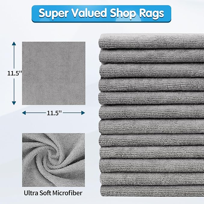 FIXSMITH Shop Towels, Microfiber Towels - Image 2