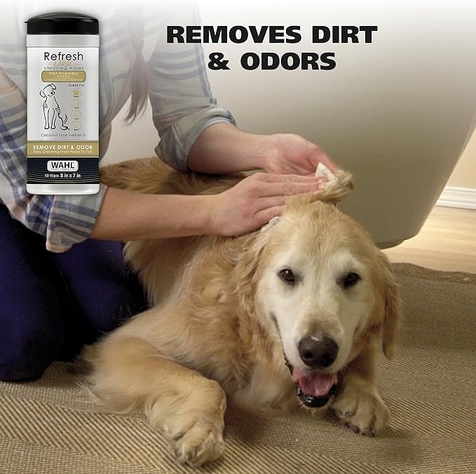 Wahl USA Pet Refresh Cleaning Wipes - Image 2