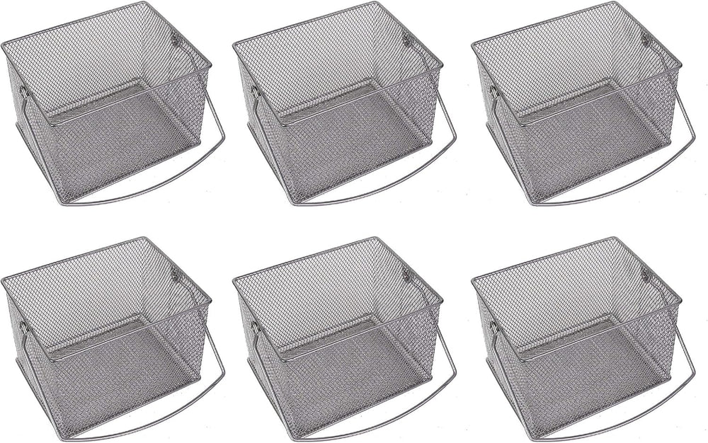 YBM Home Mesh Wire Food Storage Organizer Bin Basket with Handle for Kitchen ...
