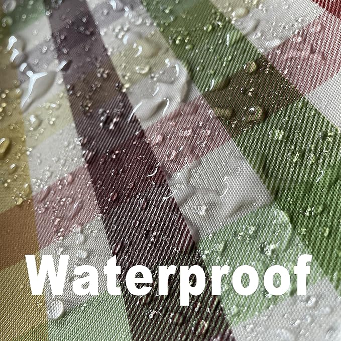 Waterproof Plaid Tablecloth Fabric - Image 4