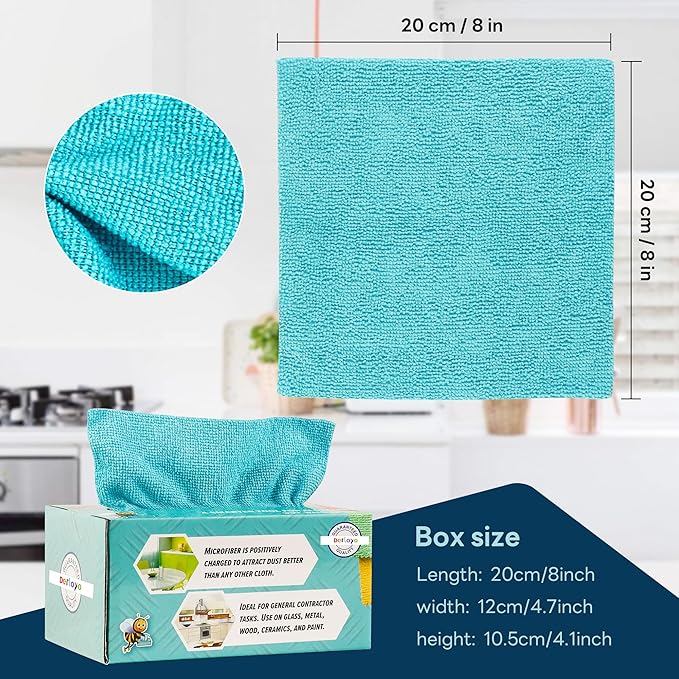 40 Pack Microfiber Cleaning Cloth - Image 2