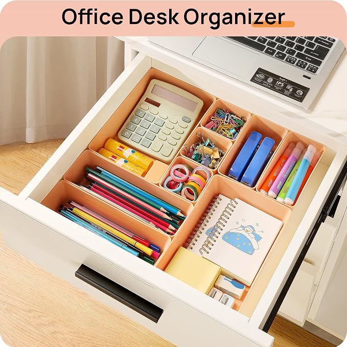 Vtopmart 25 PCS Plastic Drawer Organizers Set, 4-Size Versatile Bathroom and - Image 6